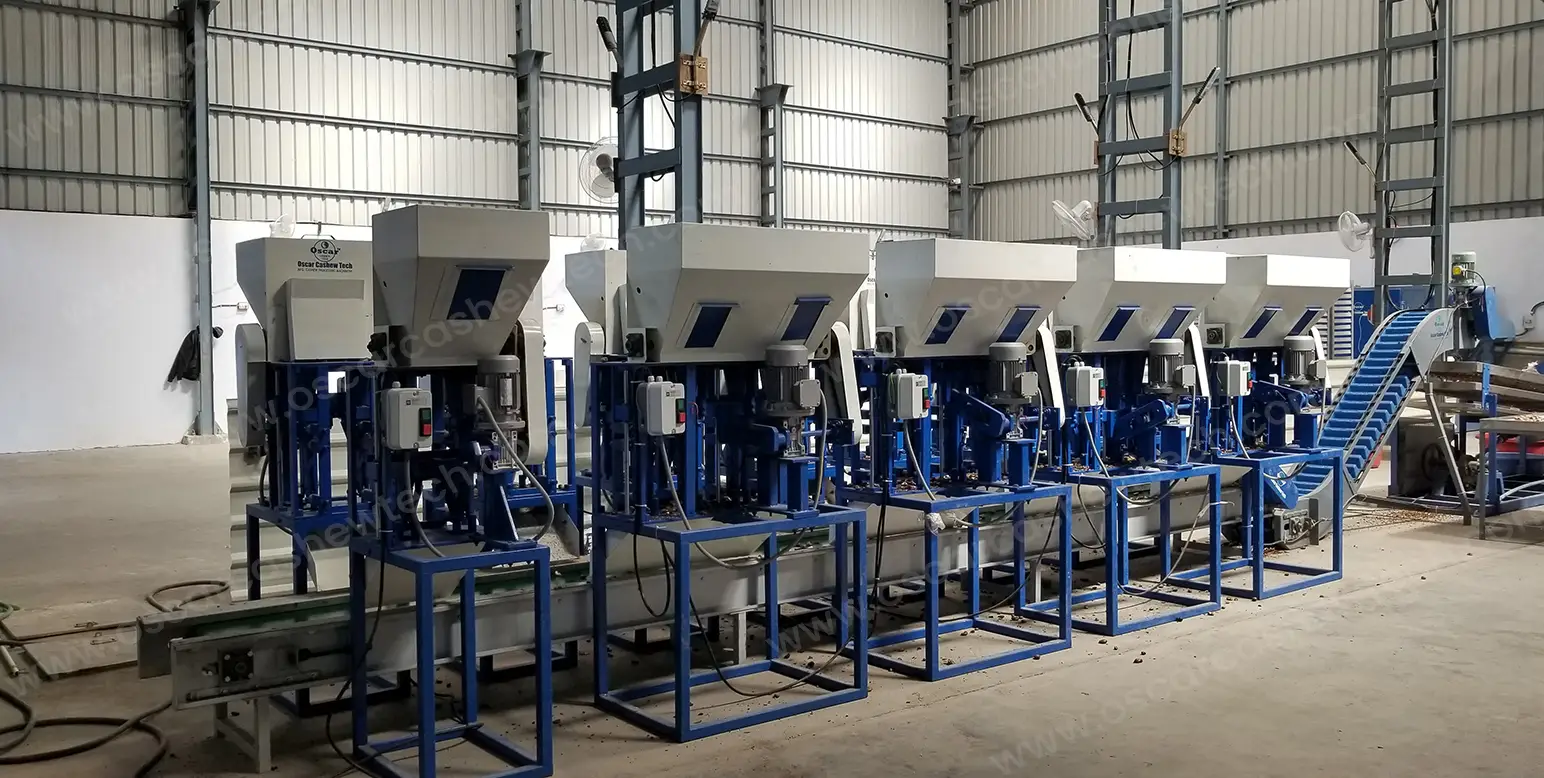 Fully automatic cashew nut processing plant